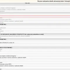 Podstawa wymiaru składki na ubezpieczenie emerytalno-rentowe: różnica przychodów i kosztów działalności gospodarczej.