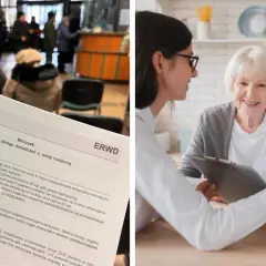 Renta wdowia, czyli łączenie wypłat renty rodzinnej z innymi świadczeniami. Seniorzy analizują dokumenty ZUS.
