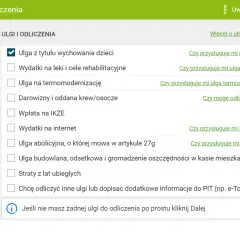 Formularz PIT: zaznaczona ulga na dzieci. Sprawdź inne ulgi i odliczenia, np. ulga na dziecko 2026.