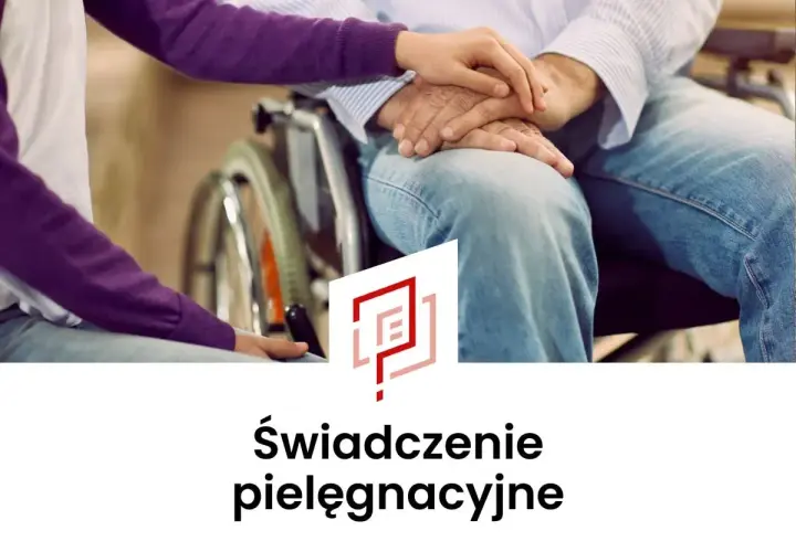 Dłonie młodej osoby i starszej osoby trzymające się nawzajem, siedzące na wózku inwalidzkim.